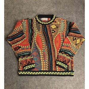 Rare Vintage Carlo Alberto Coogi Style Biggie Cosby Knit Sweater Men's M.  A2